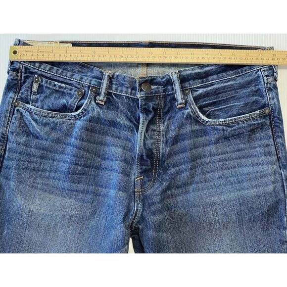 Abercrombie & Fitch Horton Classic Straight Button Fly Jeans 36x32 (Fit 38x32) - Picture 7 of 13